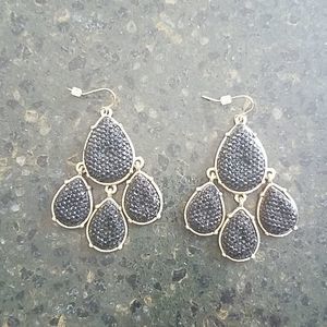 Gorgeous black and gold earrings